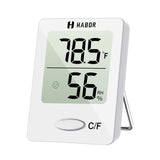 Habor Digital Hygrometer Indoor Thermometer, Humidity Gauge Indicator Room Thermometer, Accurate Temperature Humidity Monitor Meter for Home, Office, Greenhouse, Mini Hygrometer (2.3 X 1.8 Inch)