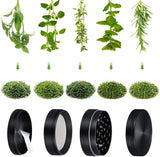 IKICH Grinder Grinder 4 Teilig Crusher Herb Pipe Gras Mühle Kitchen Grinder Metall für Tabak,Spice, Kräuter, Gewürze,Herb,Pollen 50mm Schwarz