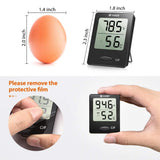 Habor Digital Hygrometer Indoor Thermometer, Humidity Gauge Indicator Room Thermometer, Accurate Temperature Humidity Monitor Meter for Home, Office, Greenhouse, Mini Hygrometer (2.3 X 1.8 Inch)