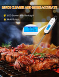 Habor 130 Upgraded Waterproof Turkey Meat Cooking Thermometer with Backlight & Hold Function, Super Long Digital Instant Read Food Thermometer for Kitchen Grilling Candy Water Milk BBQ Temperature