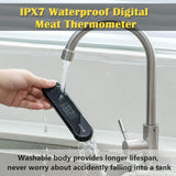 Habor Rechargeable Meat Thermometer, IPX7 Waterproof Candy Thermometer, 3Seconds Instant Read with Sensitive Touchable Button for Home Kitchen Food Turkey Milk Outdoor BBQ Grill Smoker Milk Yogurt
