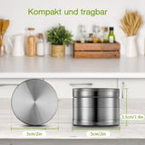 IKICH Grinder Herb Grinder Crusher 4 Teiliger Pollen Cruncher Premium Gewuerzmuehle Pipe Gras Mühle Kitchen Metal Grinder Für Tabak,Spice,Kräuter,Gewürze,Herb,Kaffee Nickel-Schwarz