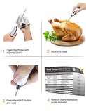 Habor 130 Upgraded Waterproof Turkey Meat Cooking Thermometer with Backlight & Hold Function, Super Long Digital Instant Read Food Thermometer for Kitchen Grilling Candy Water Milk BBQ Temperature