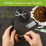 IKICH Grinder Herb Grinder,Tabak Shredder,3-Kammer4-teiligmit Pollenschaber, Premium-Zink-Legierung,Waffenfarbe