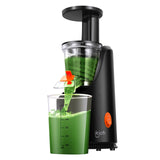 Slow Juicer, IKICH 64RPM Golden Ratio Speed Slow Masticating Juicer with Juice Recipes , 200W Quiet Efficient Motor, Reverse Function, BPA-Free, FDA Approved, Cold Press Juicer with Safe Lock, Brush